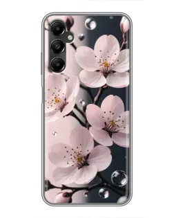 Чехол для Samsung Galaxy A05s с картинкой «Нежная сакура и капли» Чехол для Samsung Galaxy A05s с картинкой «Нежная сакура и капли»