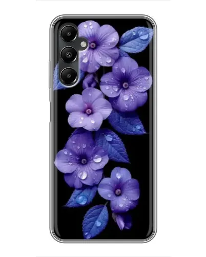 Чехол для Samsung Galaxy A05s с картинкой «Фиолетовые цветы с росою»