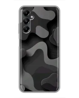 Чехол для Samsung Galaxy A05s с картинкой «Темный абстрактный камуфляж»