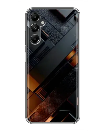 Чехол для Samsung Galaxy A05s с картинкой «Черные геометрические блоки»