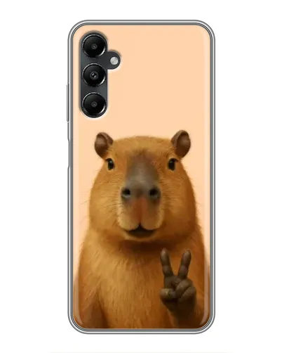 Чехол для Samsung Galaxy A05s с картинкой «Капибара виктория»