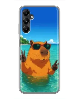 Чехол для Samsung Galaxy A05s с картинкой «Морская капибара»