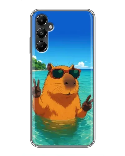 Чехол для Samsung Galaxy A05s с картинкой «Морская капибара»