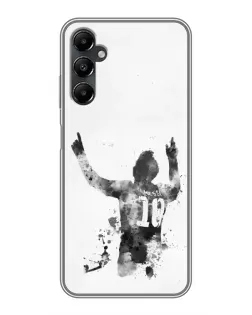 Чехол для Samsung Galaxy A05s с картинкой «Черно-белый силуэт Месси» Чехол для Samsung Galaxy A05s с картинкой «Черно-белый силуэт Месси»