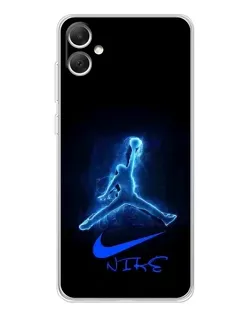 Чехол для Samsung Galaxy A06 с картинкой «Jordan Neon Blue» Чехол для Samsung Galaxy A06 с картинкой «Jordan Neon Blue»