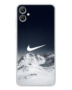Чохол для Samsung Galaxy A06 з картинкою «Nike — зимові гори» Чохол для Samsung Galaxy A06 з картинкою «Nike — зимові гори»