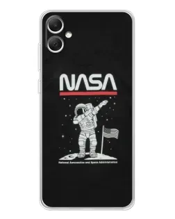 Чехол для Samsung Galaxy A06 с картинкой «NASA — шагаем по Луне» Чехол для Samsung Galaxy A06 с картинкой «NASA — шагаем по Луне»