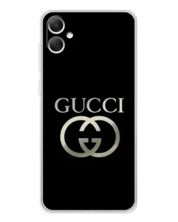 Чехол для Samsung Galaxy A06 с картинкой «Gucci — золото на черном»