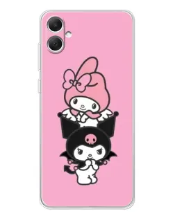 Чехол для Samsung Galaxy A06 с картинкой «My Melody и Kuromi»