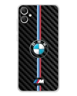 Чехол для Samsung Galaxy A06 с картинкой «Эмблема BMW и карбон» Чехол для Samsung Galaxy A06 с картинкой «Эмблема BMW и карбон»
