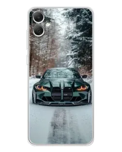 Чехол для Samsung Galaxy A06 с картинкой «BMW в зимнем лесу» Чехол для Samsung Galaxy A06 с картинкой «BMW в зимнем лесу»