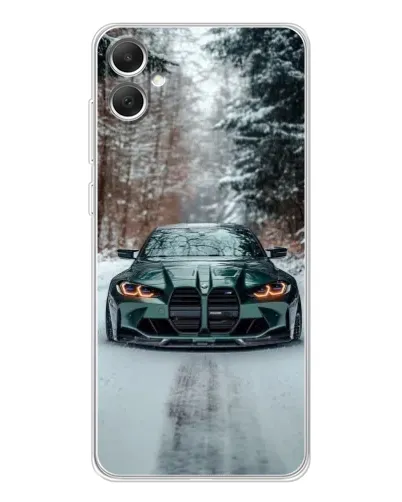 Чехол для Samsung Galaxy A06 с картинкой «BMW в зимнем лесу» Чехол для Samsung Galaxy A06 с картинкой «BMW в зимнем лесу»