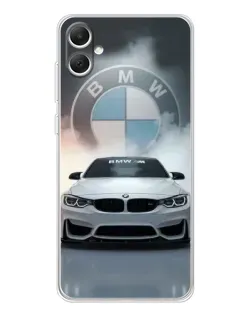 Чехол для Samsung Galaxy A06 с картинкой «BMW в белом дыму» Чехол для Samsung Galaxy A06 с картинкой «BMW в белом дыму»