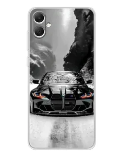 Чехол для Samsung Galaxy A06 с картинкой «BMW — акварельный дрифт» Чехол для Samsung Galaxy A06 с картинкой «BMW — акварельный дрифт»