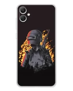 Чохол для Samsung Galaxy A06 з картинкою «PUBG — вогняний силует» Чохол для Samsung Galaxy A06 з картинкою «PUBG — вогняний силует»