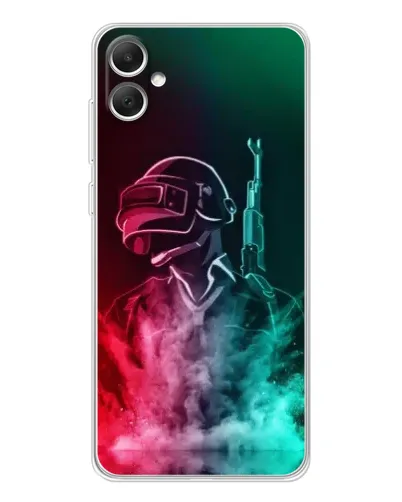 Чехол для Samsung Galaxy A06 с картинкой «PUBG — огненный воин»