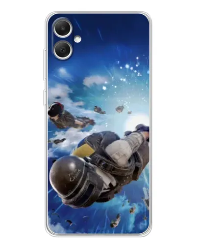 Чехол для Samsung Galaxy A06 с картинкой «Десант PUBG — прыжок»