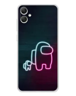Чохол для Samsung Galaxy A06 з картинкою «Among Us неон-арт»