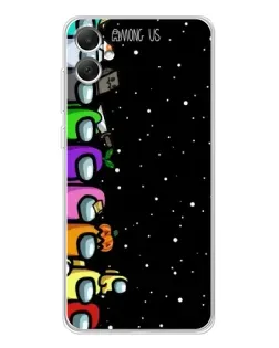 Чохол для Samsung Galaxy A06 з картинкою «Команда Among Us»