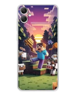 Чехол для Samsung Galaxy A06 с картинкой «Стив на ферме» Чехол для Samsung Galaxy A06 с картинкой «Стив на ферме»