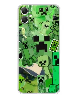 Чехол для Samsung Galaxy A06 с картинкой «Криперы Minecraft» Чехол для Samsung Galaxy A06 с картинкой «Криперы Minecraft»