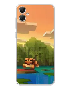 Чехол для Samsung Galaxy A06 с картинкой «Майнкрафт закат солнца» Чехол для Samsung Galaxy A06 с картинкой «Майнкрафт закат солнца»
