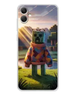 Чехол для Samsung Galaxy A06 с картинкой «Крипер в свитере» Чехол для Samsung Galaxy A06 с картинкой «Крипер в свитере»