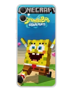Чехол для Samsung Galaxy A06 с картинкой «Губка Боб Minecraft» Чехол для Samsung Galaxy A06 с картинкой «Губка Боб Minecraft»