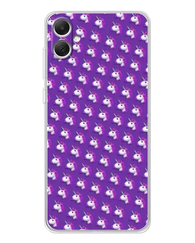 Чехол для Samsung Galaxy A06 с картинкой «Единороги на фиолетовом»