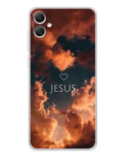 Чехол для Samsung Galaxy A06 с картинкой «Сияние Имени Jesus»