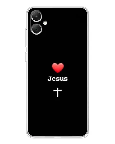 Чехол для Samsung Galaxy A06 с картинкой «Сердце - Jesus»
