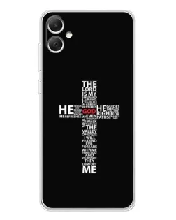 Чехол для Samsung Galaxy A06 с картинкой «Текстовый крест» Чехол для Samsung Galaxy A06 с картинкой «Текстовый крест»