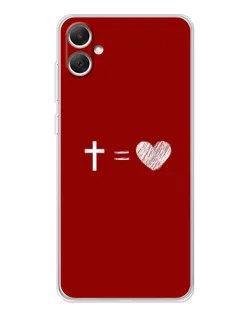 Чехол для Samsung Galaxy A06 с картинкой «Уравнение любви» Чехол для Samsung Galaxy A06 с картинкой «Уравнение любви»