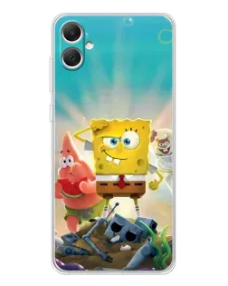 Чехол для Samsung Galaxy A06 с картинкой «Спанч Боб победитель»