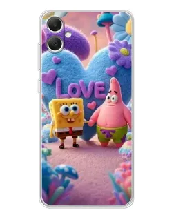 Чехол для Samsung Galaxy A06 с картинкой «Губка Боб Патрик»