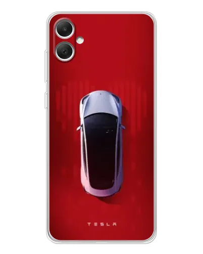 Чехол для Samsung Galaxy A06 с картинкой «Tesla Top View»