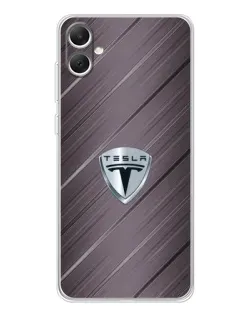 Чехол для Samsung Galaxy A06 с картинкой «Металлическая текстура Tesla» Чехол для Samsung Galaxy A06 с картинкой «Металлическая текстура Tesla»