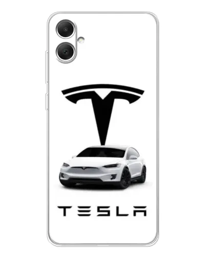 Чехол для Samsung Galaxy A06 с картинкой «Tesla White Style»