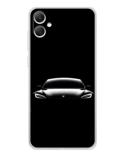 Чехол для Samsung Galaxy A06 с картинкой «Фары Tesla Night»