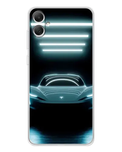 Чехол для Samsung Galaxy A06 с картинкой «Tesla в неоне»