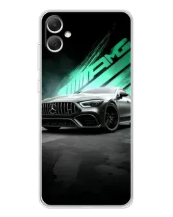 Чехол для Samsung Galaxy A06 с картинкой «Темный Mercedes AMG»
