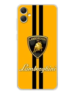 Чехол для Samsung Galaxy A06 с картинкой «Lamborghini Stripe желтый» Чехол для Samsung Galaxy A06 с картинкой «Lamborghini Stripe желтый»