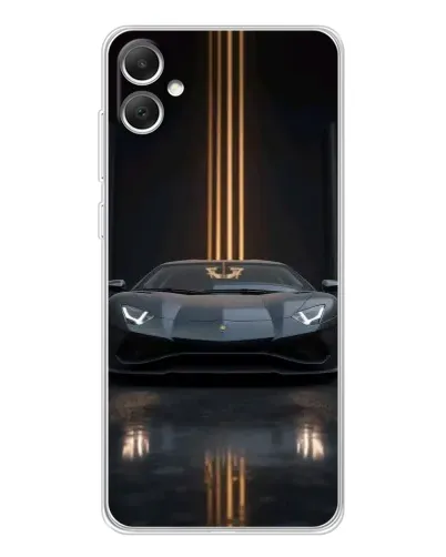 Чехол для Samsung Galaxy A06 с картинкой «Lamborghini золотые линии»