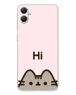 Чохол для Samsung Galaxy A06 з картинкою «Пушин каже Hi» Чохол для Samsung Galaxy A06 з картинкою «Пушин каже Hi»