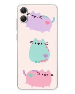 Чохол для Samsung Galaxy A06 з картинкою «Pusheen тріо» Чохол для Samsung Galaxy A06 з картинкою «Pusheen тріо»