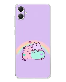 Чохол для Samsung Galaxy A06 з картинкою «Веселкові Пушини» Чохол для Samsung Galaxy A06 з картинкою «Веселкові Пушини»
