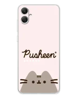 Чохол для Samsung Galaxy A06 з картинкою «Pusheen логотип» Чохол для Samsung Galaxy A06 з картинкою «Pusheen логотип»