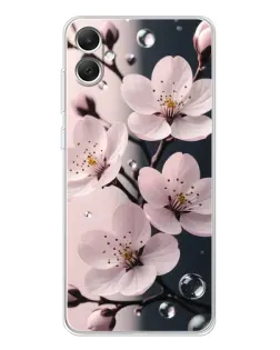 Чехол для Samsung Galaxy A06 с картинкой «Нежная сакура и капли» Чехол для Samsung Galaxy A06 с картинкой «Нежная сакура и капли»