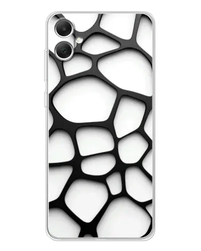 Чехол для Samsung Galaxy A06 с картинкой «Белая объемная сетка»
