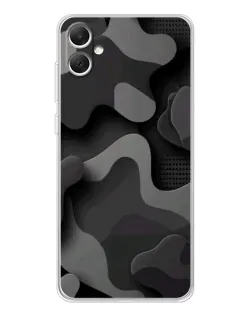 Чехол для Samsung Galaxy A06 с картинкой «Темный абстрактный камуфляж»